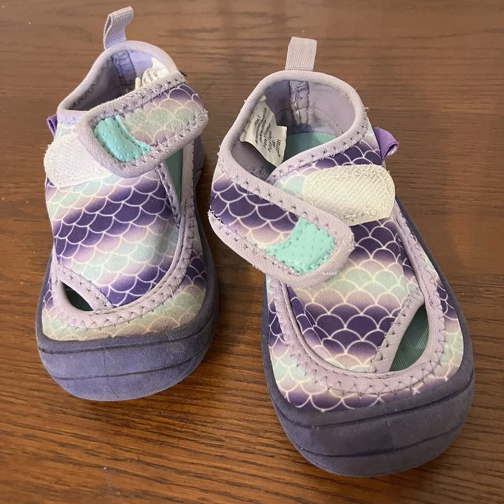Northside Mermaid Toddler Girls Quick-Drying Water Shoe Size 6 Easy On/Off Strap